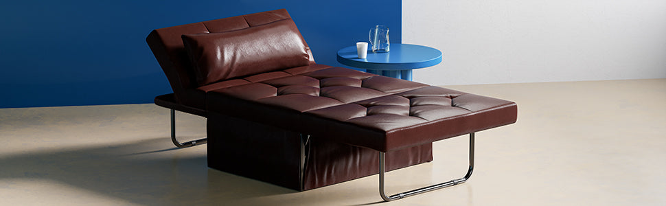 Serweet sleeper sofa can be converted into a sofa or a twin bed simply